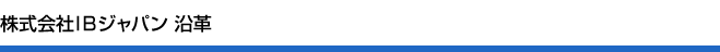 株式会社IBジャパン 沿革